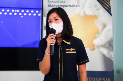 Peluncuran pelayanan telekonsultasi di Lobby Gedung MNC Financial Center, Kebon Sirih, Jakarta Pusat, Senin (18/10/2021).