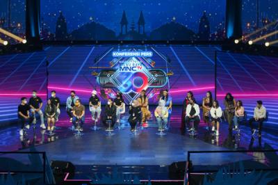 Konferensi Pers menjelang Malam Puncak Kilau Raya HUT MNCTV ke-30 di Studio RCTI+, Kebon Jeruk, Jakarta Barat, Selasa  (19/10/2021).