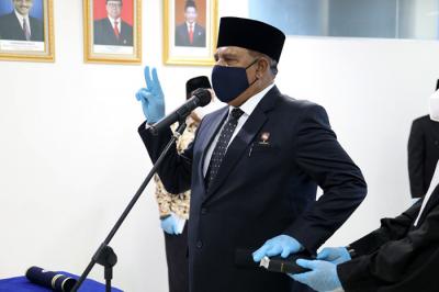 Pelantikan dilaksanakan di Kantor BNPP, Jakarta Pusat, pada Kamis (21/10/2021).
