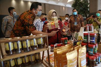 Acara Buyers Meet Sellers, di Dyandra Convention Center Surabaya, Jawa Timur, Kamis (21/10/2021).