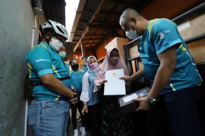 PLN menargetkan donasi yang terkumpul dari PLN Mobile Virtual Run & Ride 2021 sebesar Rp 14 miliar.