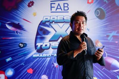 Founder dan CEO Fantastis Anak Bangsa Fritz Bonny Tobing memberikan keterangan saat acara ulang tahun ke-10 FAB di Jakarta, Kamis (28/10/2021).