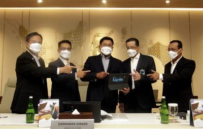 Paparan kinerja Bank Mandiri pada Triwulan III-2021 di Jakarta, Kamis (28/10/2021).