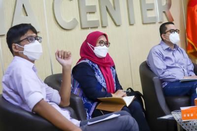 Diskusi Publik di Media Center Bawaslu RI, Jakarta, Jumat (29/10/2021).
