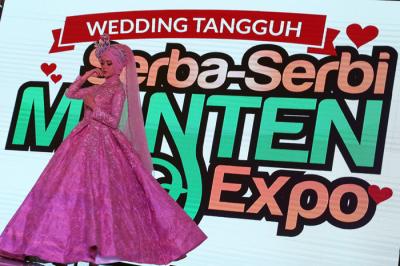 Pembukaan Serba Serbi Manten Expo, di Atrium Cito Mall, Surabaya, Jawa Timur, Kamis (28/10/2021).