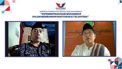 Webinar peringatan Maulid Nabi Muhammad, Jakarta, Jumat (29/10/2021).