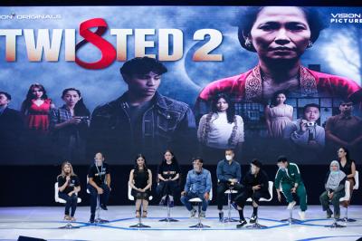 Konferensi pers serial 'Twisted 2' di Jakarta Concert Hall, iNews Tower, Kebon Sirih, Jakarta Pusat, Jumat (29/10/2021).