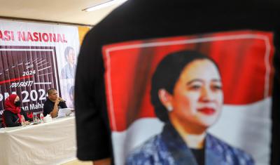 Sejumlah Relawan Puan Maharani (RPM) 2024 menggelar deklarasi nasional Dengan Karakter Taufik Kiemas Mampu Selamatkan Indonesia di Jakarta, Sabtu (30/10/2021).