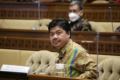 Rapat dengar pendapat umum dengan Komisi II DPR RI di Kompleks Parlemen, Senayan, Jakarta, Selasa, (2/11/2021).