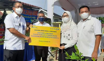 Kunjungan ke lokasi perumahan subsidi yang memperoleh fasilitas KPR FLPP BTN di Pekanbaru, Selasa (2/11/2021).