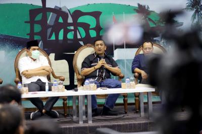 Diskusi Dialektika Demokrasi di Kompleks Parlemen MPR/DPR-DPD, Senayan, Jakarta, Kamis (4/11/2021).