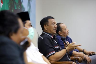 Diskusi Dialektika Demokrasi di Kompleks Parlemen MPR/DPR-DPD, Senayan, Jakarta, Kamis (4/11/2021).
