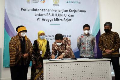 ILUNI UI bekerja sama dengan perusahaan teknologi Artificial Intelligence (AI) Arogya.ai menciptakan inovasi dalam layanan kesehatan.