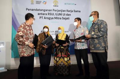 ILUNI UI bekerja sama dengan perusahaan teknologi Artificial Intelligence (AI) Arogya.ai menciptakan inovasi dalam layanan kesehatan.