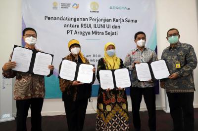 ILUNI UI bekerja sama dengan perusahaan teknologi Artificial Intelligence (AI) Arogya.ai menciptakan inovasi dalam layanan kesehatan.