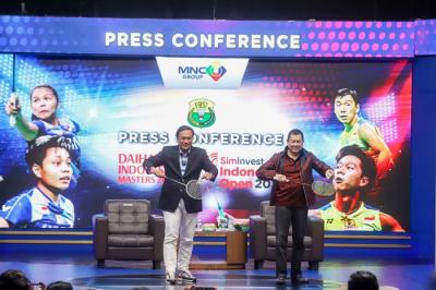 Press Conference Indonesia Master 2021 & Indonesia Open 2021 di INews Tower, Jakarta, Senin (8/11/2021).
