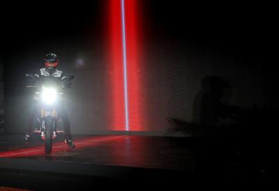 Motor sport adventure turing 150cc pertama di Indonesia New CB150X di Tangerang, Banten, Jumat (12/11/2021).