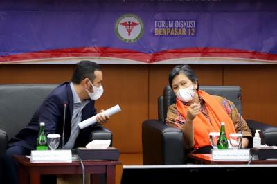 Diskusi Forum Denpasar 12 dengan Ikatan Dokter Indonesia (IDI) terkait pembahasan RUU Pendidikan Kedokteran.