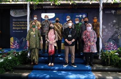 Deklarasi Indonesia Wellness Institute dan Peluncuran Inisiatif Pariwisata Wellness Indonesia, di Dalem Doyoatmajan, Solo, Jawa Tengah, Jumat (19/11/2021).