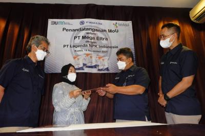 Holding PT Pupuk Indonesia (Persero) ini berkomitmen melakukan kerjasama dengan PT Lagenda NPK Indonesia.