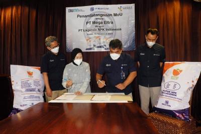 Holding PT Pupuk Indonesia (Persero) ini berkomitmen melakukan kerjasama dengan PT Lagenda NPK Indonesia.