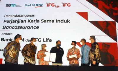 Penandatanganan perjanjian kerja sama di Jakarta, Kamis (18/11/2021).