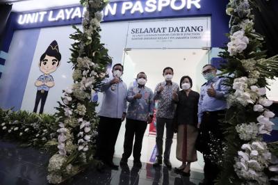 Grand opening ULP Kantor Imigrasi Kelas I TPI Jakarta Timur, Senin (29/11/2021).