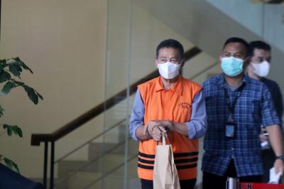 Tersangka pengusaha Kedy Afandi menjalani pemeriksaan di Gedung KPK, Jakarta, Selasa (30/11/2021).