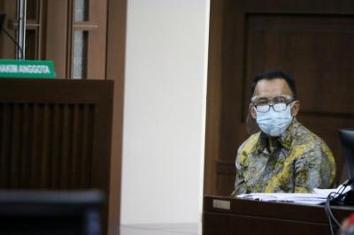 Terdakwa mantan Direktur Pemeriksaan dan Penagihan Ditjen Pajak, Angin Prayitno Aji menjalani sidang lanjutan di Pengadilan Tipikor.