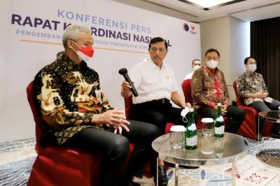 Rapat Koordinasi Nasional Pengembangan Lima Destinasi Pariwisata Super Prioritas (Rakornas Lima DPSP), Jakarta, Rabu (1/12/2021).