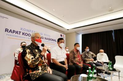 Rapat Koordinasi Nasional Pengembangan Lima Destinasi Pariwisata Super Prioritas (Rakornas Lima DPSP), Jakarta, Rabu (1/12/2021).