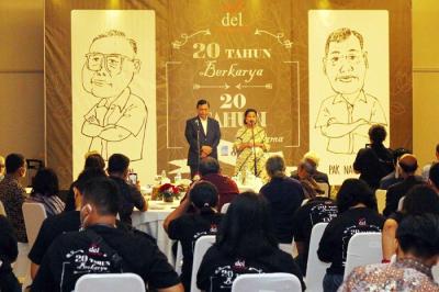 Peluncuran video 20 Tahun Berkarya Yayasan Del, di Jakarta, Selasa (30/11/2021).