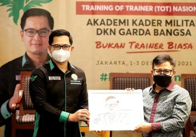 Training of Trainer (ToT) Nasional Akademi Kader Militan DKN Garda Bangsa 2021 di Jakarta, Rabu (1/12/2021).