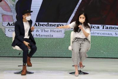 Konferensi pers Daur Hidup Festival di Jakarta Concert Hall, Kebon Sirih, Jakarta Pusat, Jumat (3/12/2021).
