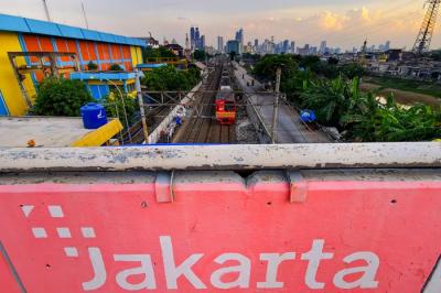 Suasana DKI Jakarta saat Pemberlakuan Pembatasan Kegiatan Masyarakat (PPKM) level 2, setelah dalam beberapa pekan terakhir berada di level 1 di Jakarta Pusat.