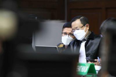 Sidang lanjutan korupsi pengadaan tanah Munjul di Pengadilan Tipikor, Jakarta, Kamis (9/12/2021).
