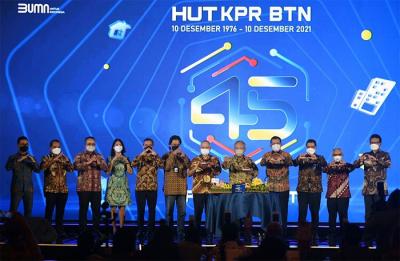 Hari Ulang Tahun (HUT) ke-45 Kredit Pemilikan Rumah (KPR) di Jakarta, Jumat (10/12/2021).