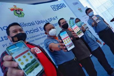 Peluncuran Campus Finansial System di Universitas Hasanuddin, Makassar, (10/13/2021).