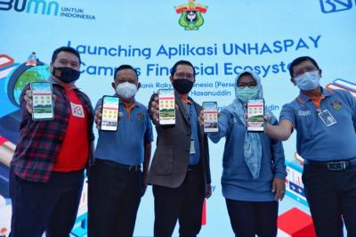Peluncuran Campus Finansial System di Universitas Hasanuddin, Makassar, (10/13/2021).