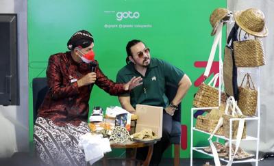 Media Briefing Virtual Bangkit Bersama Jawa Tengah, Yang Lokal Yang Juara, Bareng Tokopedia’ di Semarang, Jawa Tengah, Kamis (9/12/2021).