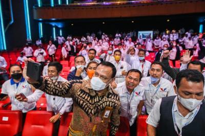 Bimbingan teknis (Bimtek) anggota DPRD provinsi dan kabupaten/kota Partai Perindo se-Indonesia di Jakarta Concert Hall, iNews Tower.