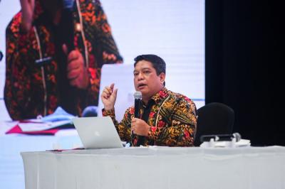 Silaturahmi Nasional dan Bimbingan Teknis anggota DPRD provinsi dan kabupaten/kota Partai Perindo se-Indonesia di Jakarta Concert Hall, iNews Tower.