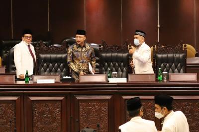 Seminar Nasional Kebangsaan Muballigh Indonesia di Nusantara V, Kompleks Parlemen MPR/DPR-DPD, Senayan, Jakarta, Kamis (9/12/2021).