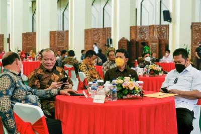 Diskusi Nasional “Urgensi Amandemen UUD 1945 Dalam Rangka Menuju Indonesia Maju” di Jakarta, Senin (13/12/2021).