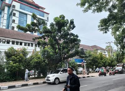 Sejumlah PNS dan pengunjung Balaikota Makassar berhamburan keluar untuk menyelamatkan diri saat gempa magnitudo 7,5 mengguncang Larantuka NTT.