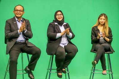 Acara 'Ngobar Yuk! Special Akhir Tahun' di MNC Vision Tower, Kedoya, Jakarta Barat, Selasa (14/12/2021).