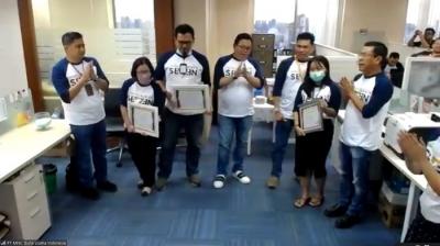 Executive Chairman MNC Group Hary Tanoesoedibjo meneghadiri Perayaan HUT Ke-7 PT MNC Guna Usaha Indonesia secara virtual, Rabu (15/12/2021).