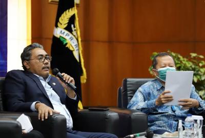 Forum Tematik Badan Koordinasi Kehumasan (BAKOHUMAS) di ruang Delegasi, Nusantara IV, Kompleks Parlemen MPR/DPR-DPD, Senayan, Jakarta, Kamis (16/12/2021).