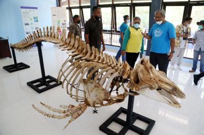 Pusat Informasi Ekowisata (PIE) TNP Laut Sawu, di Pantai Oesina Nusa Tenggara Timur, Kamis (16/12/2021).