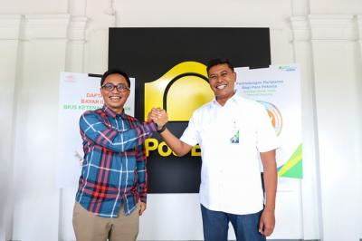 Peluncuran kanal daftar dan Bayar Iuran Jaminan Sosial Ketenagakerjaan di Pos Bloc Jakarta, Senin (20/12/2021).